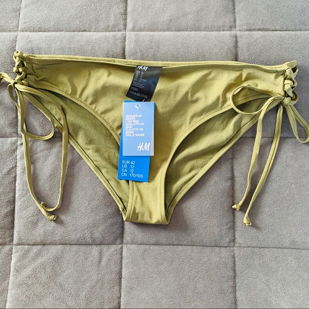 NEW H&M Sage Green Swim Bottom